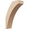 Ekena Millwork 3-inch W x 8-inch D x 12-inch H Thorton Rough Cedar Woodgrain TimberThane Knee Brace, Primed BRCUR03X08X12THRRCPR - alternate 1